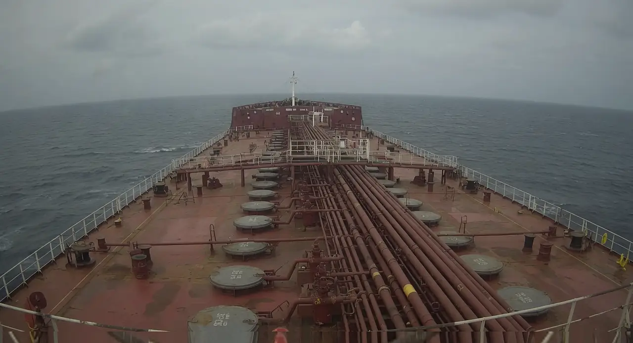 Still from Main deck forward on MV Aldersea